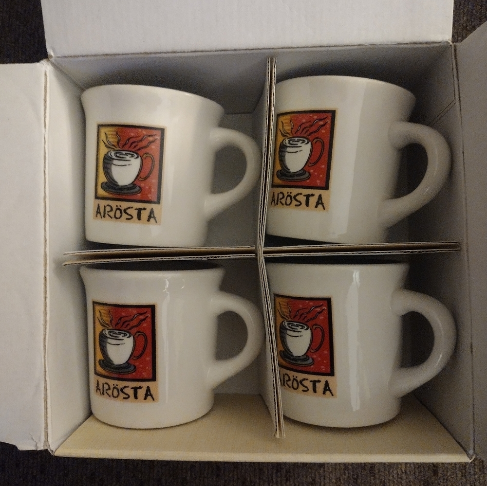 Nwt Set Of (4) Collectible Coffee Mugs